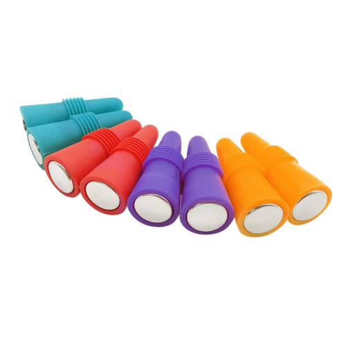 Bouchons de bouteille de vin en silicone réutilisables, lot de 8