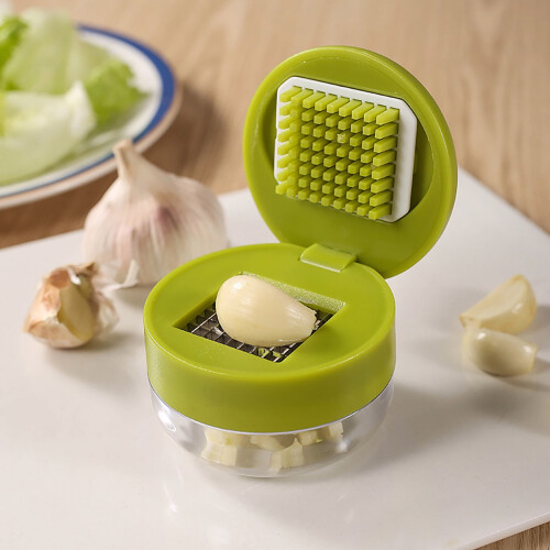 Vitlökhackare i rostfritt stål, ergonomisk, 1 del 2