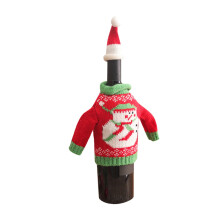 Kerst wijnfleshoes gebreid 1 stuk