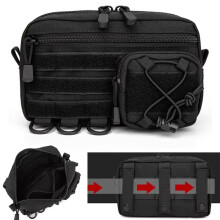 Men'S Waist Bag,Molle Fanny Pack for Outdoor Activities, Climbing,Multifunctional EDC Hip Pouch with Tool Gear Storage