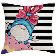 Housse de coussin pour meubles en cuir, motif lapin de Pâques