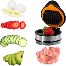 Fruitsnijderbeker voor banaan, aardbei, druif, ei (1 stuk)