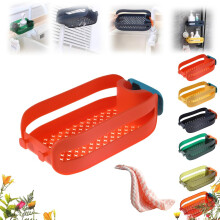 Estante de almacenamiento para fregadero Giyblacko 2 en 1 con soporte para esponja