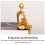 Statuette de penseur en résine Grusce dorée (3 pièces) 6