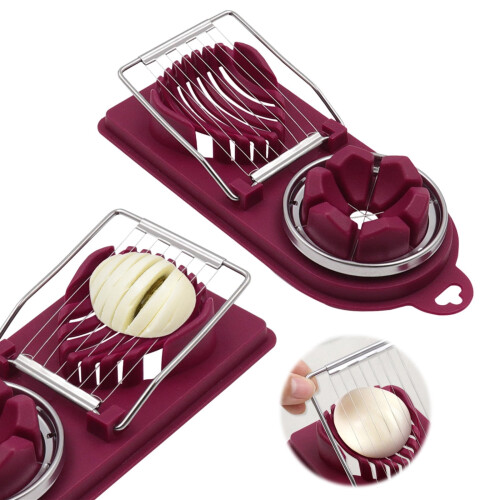 Coupe-œufs en acier inoxydable 2 en 1