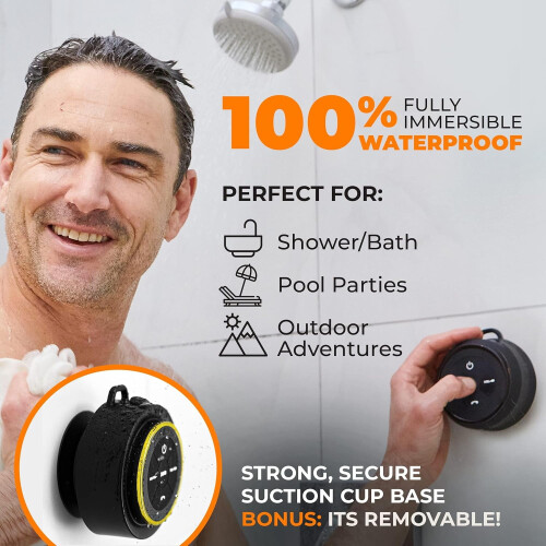 Enceinte de douche Bluetooth portable iFox étanche IPX71 1