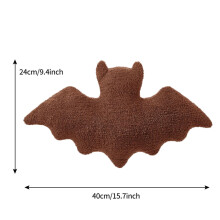 Plyšový vankúš na Halloween, čierny