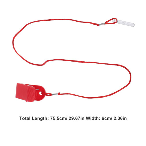 Treadmill Switch Replacement Key Magnetic Security Red ABS 1