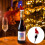 Bouchon de vin de Noël avec mini-chapeau décoratif 6