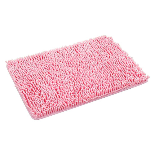 Pink badeværelsestæppe, skridsikkert, blødt, tykt, maskinvaskbart 1
