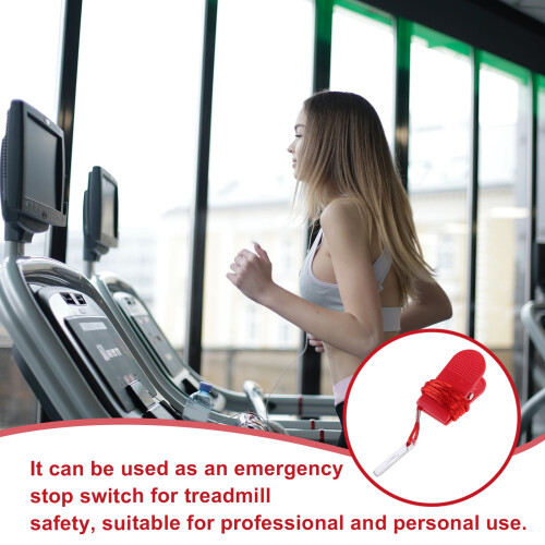 Treadmill Switch Replacement Key Magnetic Security Red ABS 2
