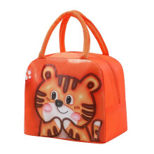 Giyblacko isolierte Lunchtasche, braunes Welpenmotiv, 3D