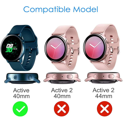Samsung Galaxy Watch Active 40 mm Hülle, 3er-Pack TPU 1