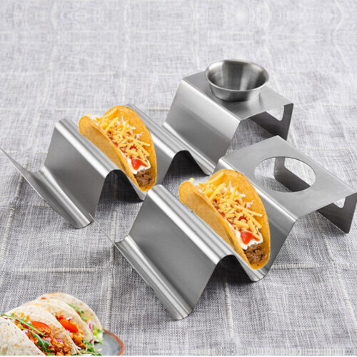 Support à tacos en acier inoxydable à 2 ou 3 grilles 1