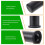 Dumbbell Handle Grip Anti-Slip Black 6