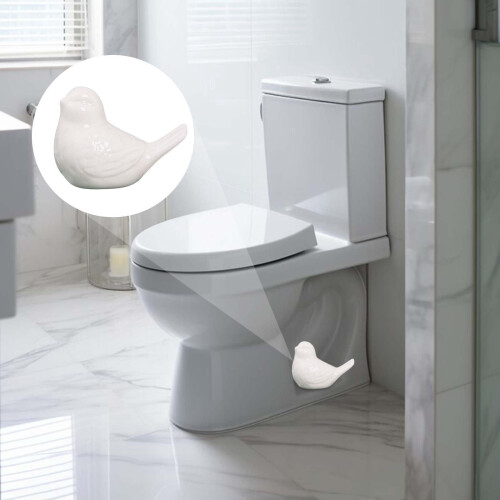 Ceramic bird toilet cover decorative bathroom accessory set
