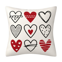 Housse de coussin rouge pour meubles classiques chinois 45 x 45 cm