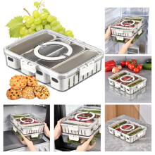 Cajón para verduras del refrigerador con tapa y 4 extraíbles