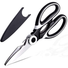 Ciseaux de cuisine robustes Giyblacko en acier inoxydable (1 paire)