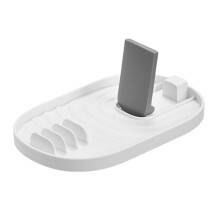Estante plegable de almacenamiento de cocina para tapas, espátulas y palillos.