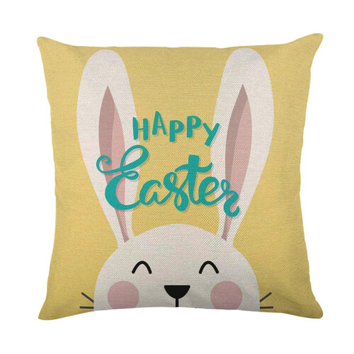 Ensemble de housses de coussin de Pâques en lin 45 x 45 cm