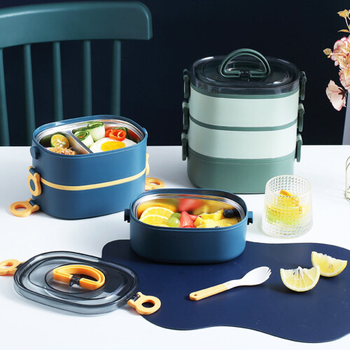 Lunch Box Food Grade 2800 ml 3-layer with Handle 2