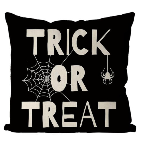 Σετ μαξιλαροθήκες για το Halloween, 4 τεμάχια, σχέδιο γάτας, 18x18 ιντσών