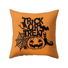 Halloween kussenhoezen met spook- en pompoenmotief, linnen, 18x18 inch