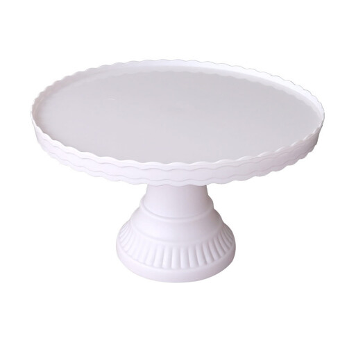 Suporte para bolo de plástico com design ondulado, antiderrapante e estável, 30 cm (12 polegadas). 1