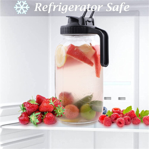 Pichet en verre à large ouverture 1,9 L (lot de 2)
