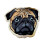 Giyblacko Shar Pei hundformad badrumsmatta 1 st 2