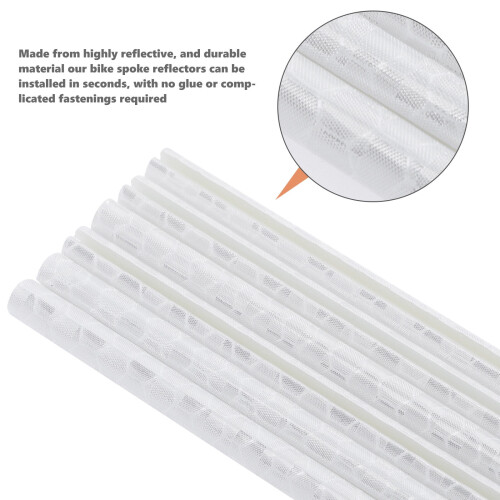 Bicycle Reflective Spoke Strips Plastic 2 Bags 1