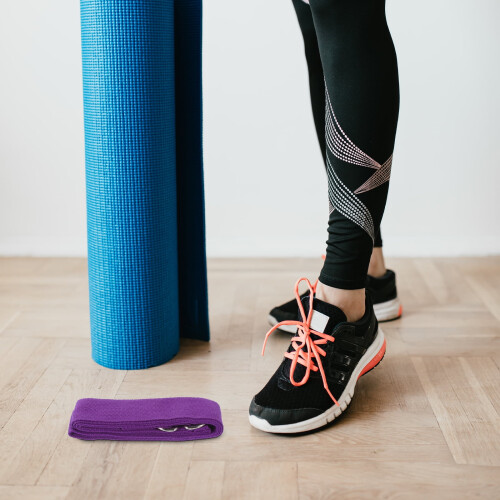 Conjunto de 5 faixas elásticas não elásticas para exercícios de Pilates e Yoga. 1