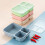 Boîte à bento compatible micro-ondes, qualité alimentaire, 4 pièces, 3 compartiments 6