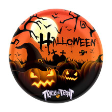 Juego de vajilla de Halloween con calabaza naranja y negra (10 piezas)