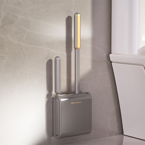 YANHAIGONG Toilettenbürsten-Set mit langem Griff, 2-teilig