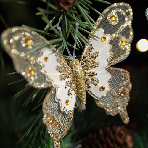 Juletre pynt glitter simuleringsscene