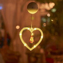 Juletrelys LED snøfnugg hjort anheng 1 stk
