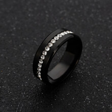 Zirkonring für Damen und Herren, Größe 7, Alltagstauglich