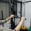 Revolving Straight Bar Rubber Handle Triceps Press Down 6