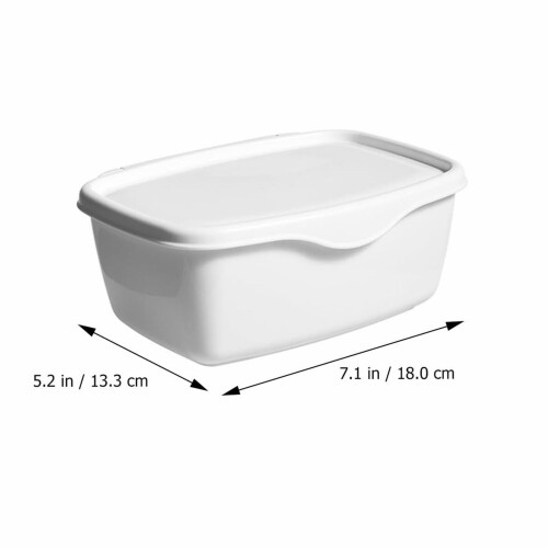 Feuchttuchbox mit Deckel, weißer Kunststoff-Schreibtischspender 2