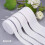 Elastico piatto bianco per cucito, 4 misure, 22 iarde 2