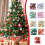 Ensemble de 12 décorations de Noël en forme de canne à sucre avec corde, pièces 6