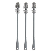 Donemore 3-teiliges Reinigungsbürsten-Set mit langem Griff, geeignet für Babyflaschen, Becher, Weinflaschen und Kaffeegläser