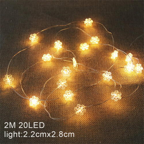 Julesnefnuglyskæde 2 meter 20 LED 2