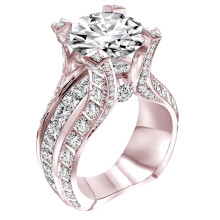 Damenring aus 925er Sterlingsilber mit Zirkonia