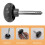 Exercise Bike Pull Knob Aluminum Alloy Plastic 1pc 5