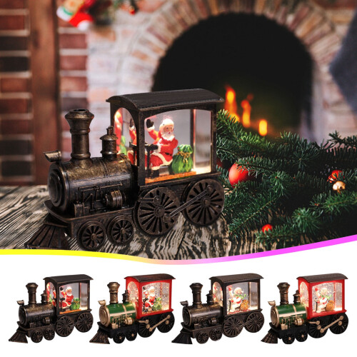 Fankiway julelokomotiv LED varmt lys, retrostil, 2