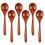 Juego de cucharas de madera con mango cómodo (6 piezas) 1