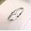 Women's 925 Sterling Silver Blue Sapphire Heart Ring 1